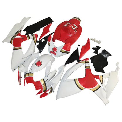 Carene 2006-2007 Suzuki GSXR 600 750 Bianco Rosso Lucky Strike Racing Generico
