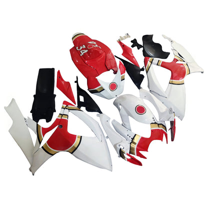 Carene 2006-2007 Suzuki GSXR 600 750 Bianco Rosso Lucky Strike Generico