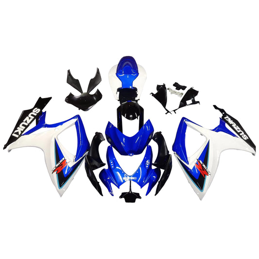 Amotopart 2006-2007 GSXR600750 Suzuki Cladding White E kit blu