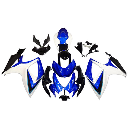 Amotopart 2006-2007 Suzuki GSXR600750 Clearing White & Blue Kit