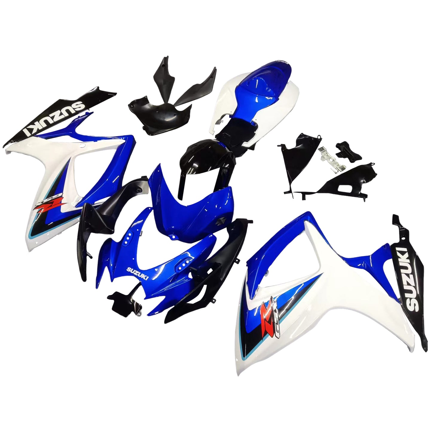 Amotopart 2006-2007 GSXR600750 Suzuki Cladding White E kit blu