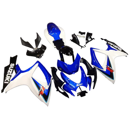 Amotopart 2006-2007 GSXR600750 Suzuki Cladding White E kit blu