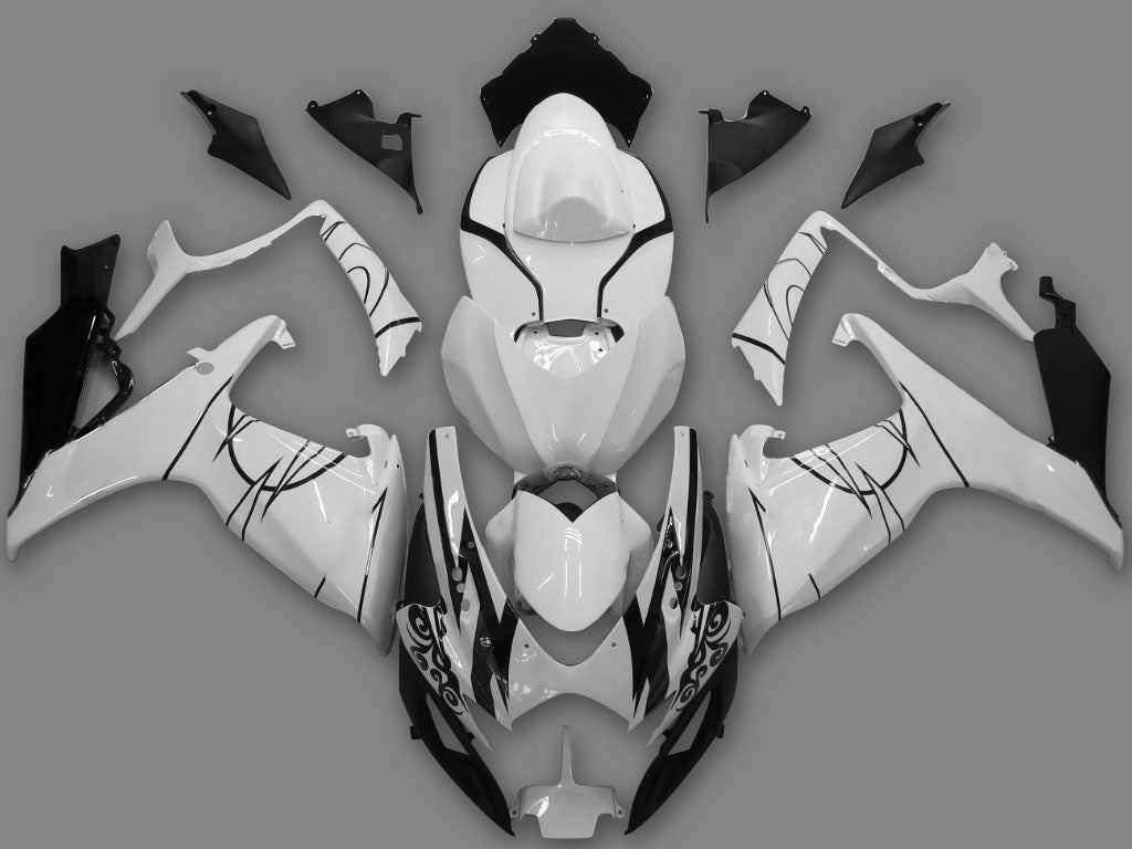 Amotopart 2006-2007 GSXR600750 SUZUKI CLADDING WHITE KIT