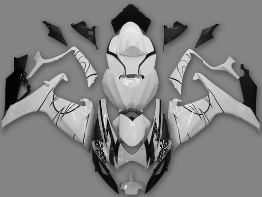Amotopart 2006-2007 GSXR600750 SUZUKI CLADDING WHITE KIT