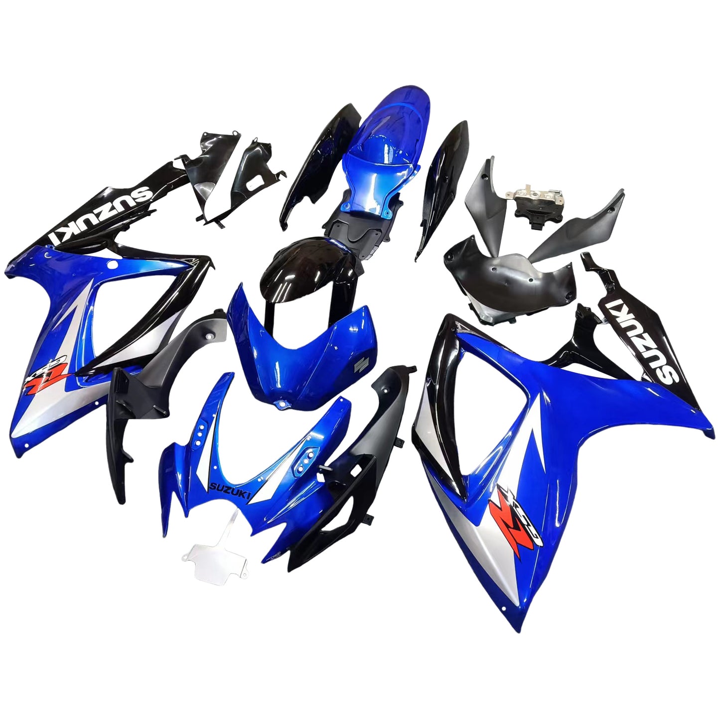 Carene 2006-2007 Suzuki GSXR 600 750 Blu &amp; Nero GSXR Racing Generico