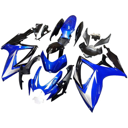 Amotopart 2006-2007 GSXR600750 Suzuki Cladding Blue & Black Kit