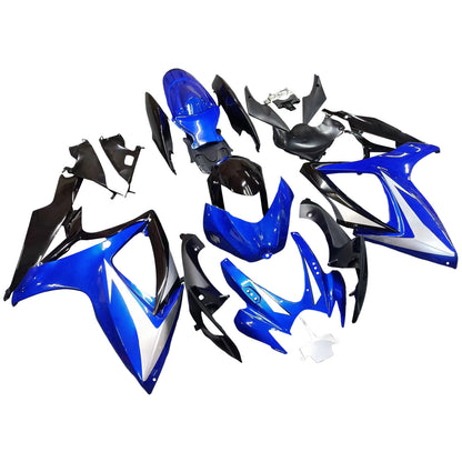 Amotopart 2006-2007 GSXR600750 Suzuki Cladding Blue & Black Kit
