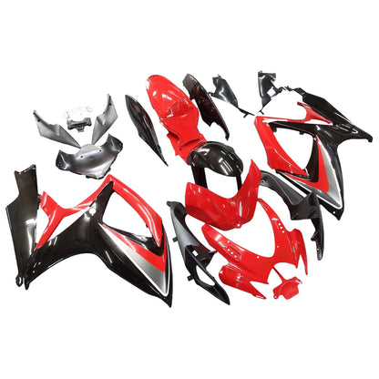 Carene 2006-2007 Suzuki GSXR 600 750 Rosso &amp; Nero GSXR Generico