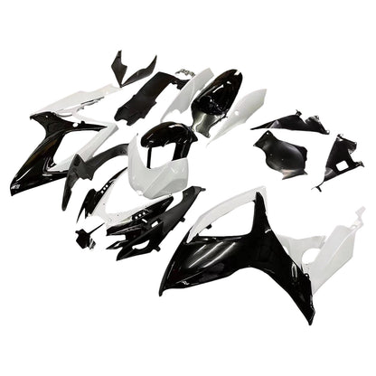 Carene 2006-2007 Suzuki GSXR 600 750 Nero &amp; Bianco GSXR Racing Generico