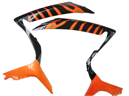 Carene 2006-2007 Suzuki GSXR 600 750 Black & Orange Gold Flame Generico