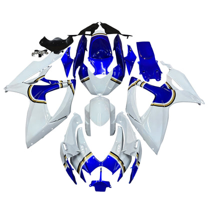 Carene 2006-2007 Suzuki GSXR 600 750 Bianco Blu Lucky Strike Generico
