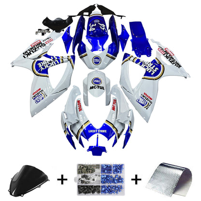 Carene 2006-2007 Suzuki GSXR 600 750 Bianco Blu Lucky Strike Generico