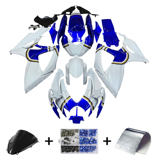 Carene 2006-2007 Suzuki GSXR 600 750 Bianco Blu Lucky Strike Generico