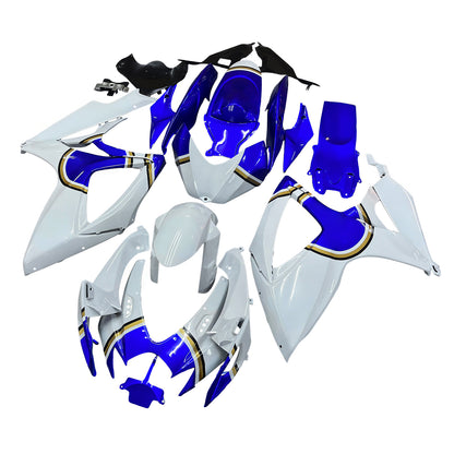 Carene 2006-2007 Suzuki GSXR 600 750 Bianco Blu Lucky Strike Racing Generico