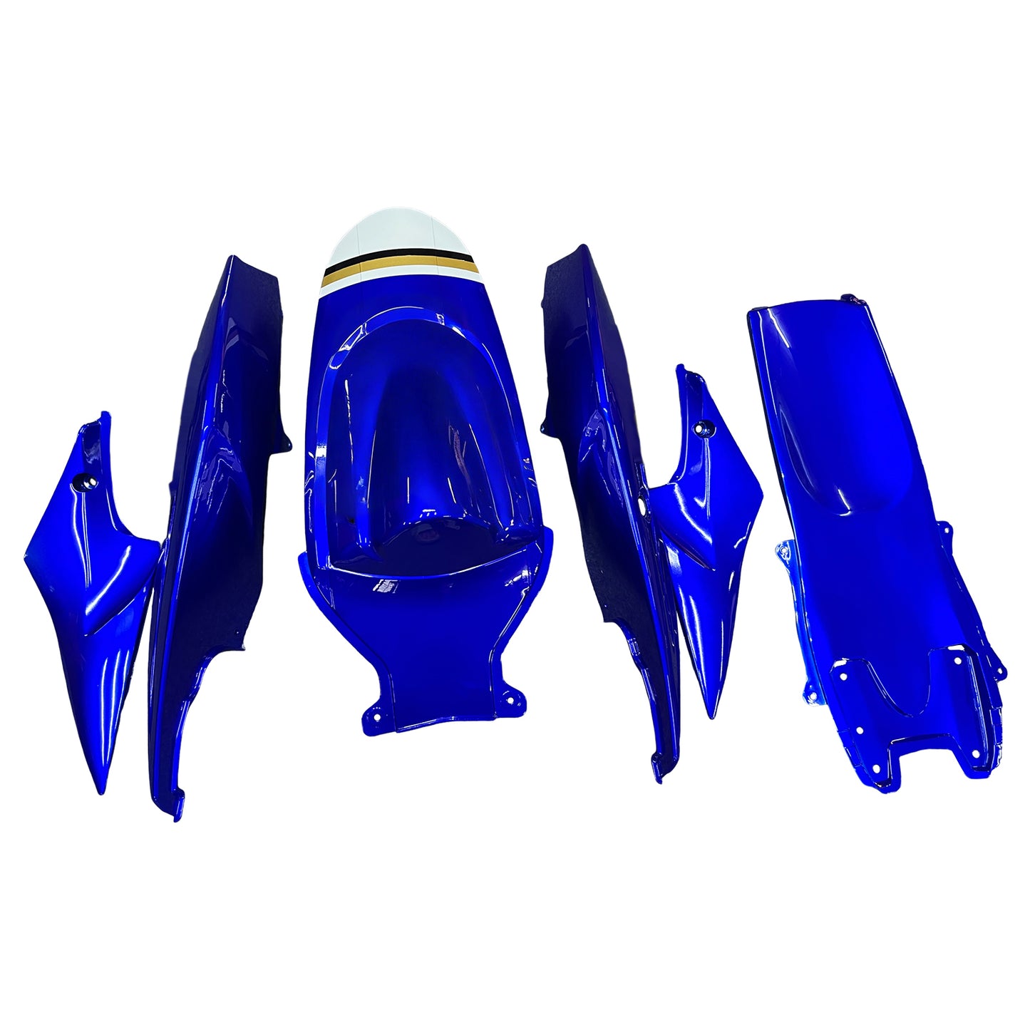 Carene 2006-2007 Suzuki GSXR 600 750 Bianco Blu Lucky Strike Generico