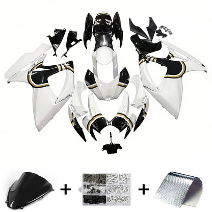 Carene 2006-2007 Suzuki GSXR 600 750 Bianco Nero Lucky Strike Generico