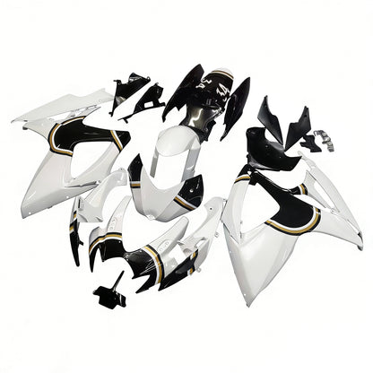 Carene 2006-2007 Suzuki GSXR 600 750 Bianco Nero Lucky Strike Generico