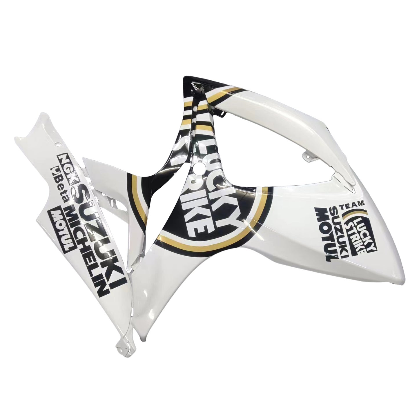 Carene 2006-2007 Suzuki GSXR 600 750 Bianco Nero Lucky Strike Racing Generico