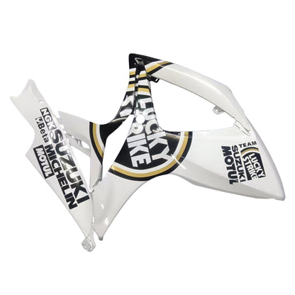 Carene 2006-2007 Suzuki GSXR 600 750 Bianco Nero Lucky Strike Racing Generico