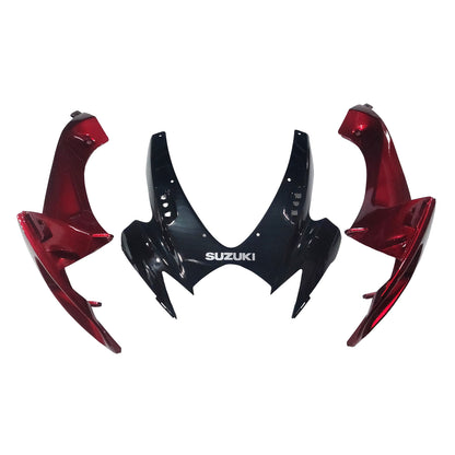 Carene 2006-2007 Suzuki GSXR 600 750 Rosso Argento Nero GSXR Racing Generico