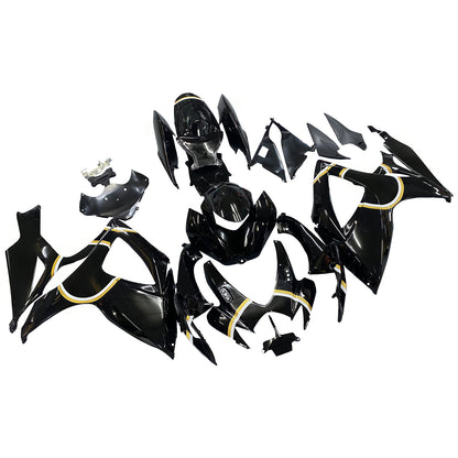 Carene 2006-2007 Suzuki GSXR 600 750 Black Gold Lucky Strike Generico