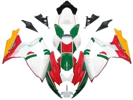 Carene 2006-2007 Suzuki GSXR 600 750 Bianco Rosso Verde Alitalia Generico