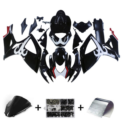Carene 2006-2007 Suzuki GSXR 600 750 Black Beacon GSXR Racing Generico
