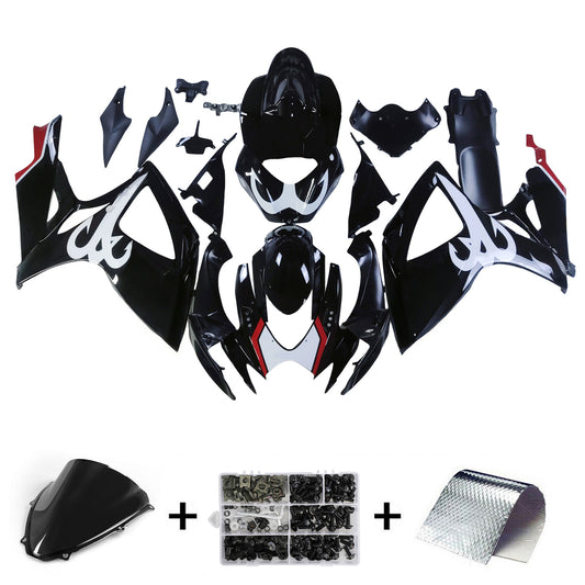 Carene 2006-2007 Suzuki GSXR 600 750 Black Beacon GSXR Generico