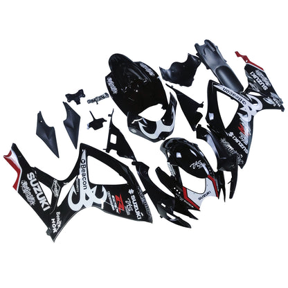 Carene 2006-2007 Suzuki GSXR 600 750 Black Beacon GSXR Racing Generico