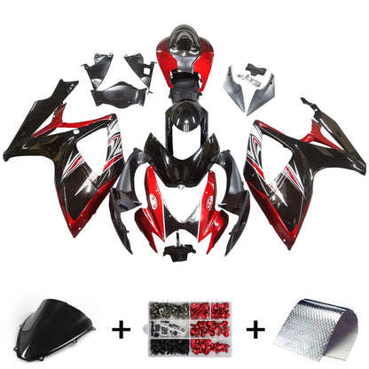 Amotopart Suzuki GSXR 600/750 2006-2007 K6 Kit carena Carrozzeria Plastica ABS
