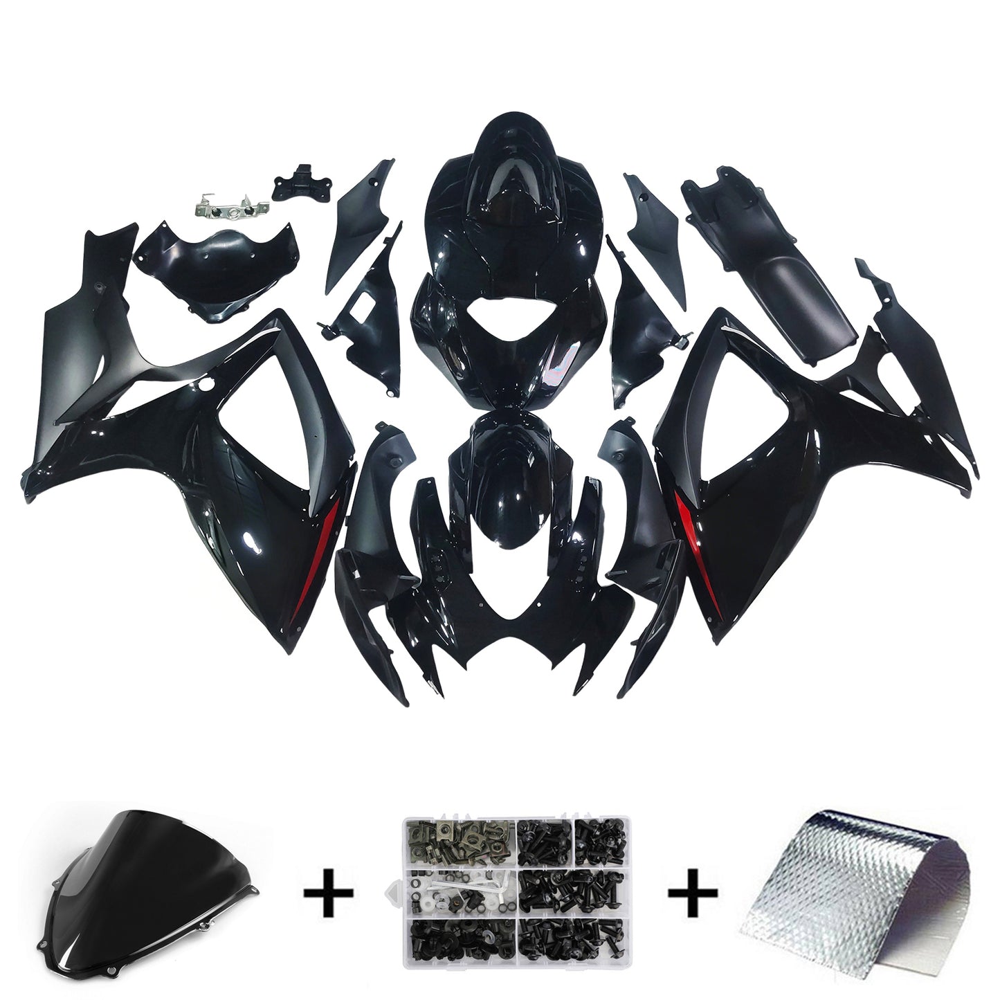 Amotopart Suzuki GSXR 600/750 2006-2007 K6 Kit carena Carrozzeria Plastica ABS
