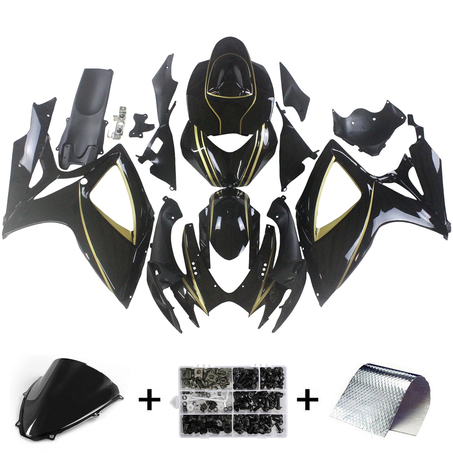 Kit carena iniezione Suzuki GSXR 600/750 K6 2006-2007 Carrozzeria in plastica ABS