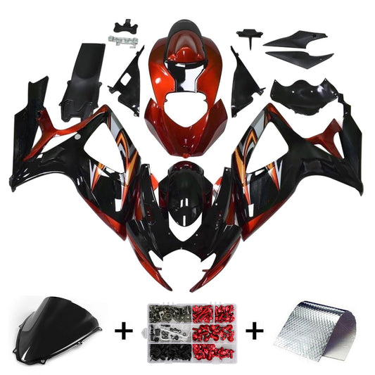 Kit carena iniezione Suzuki GSXR 600/750 K6 2006-2007 Carrozzeria in plastica ABS