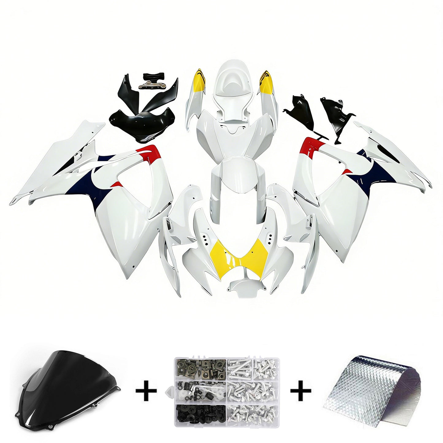 Kit carena carrozzeria plastica ABS per Suzuki GSXR 600/750 2006-2007 K6