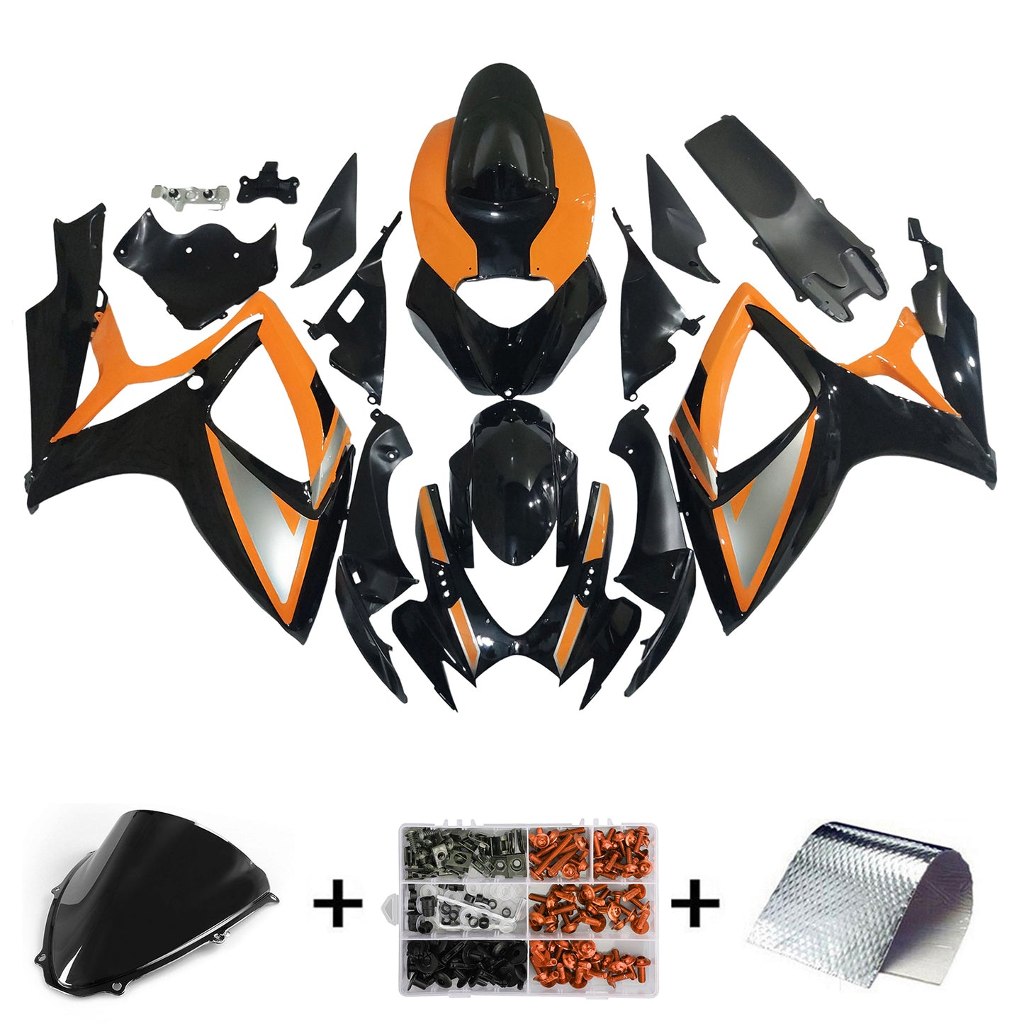 Kit carenatura Bodywork ABS di plastica per Suzuki GSXR 600/750 2006-2007 K6