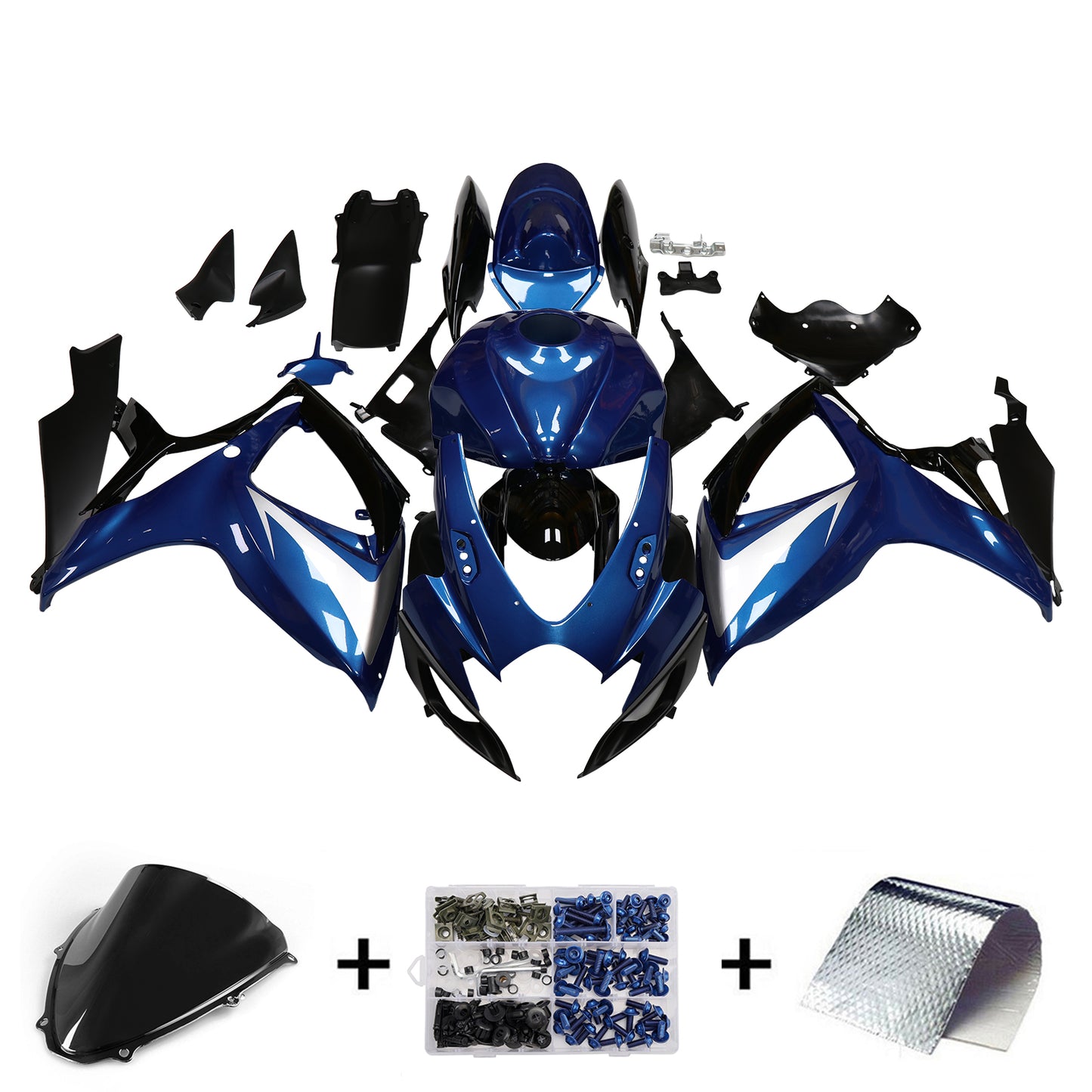 Kit carenatura iniezione plastica ABS per Suzuki GSXR 600/750 2006-2007 K6