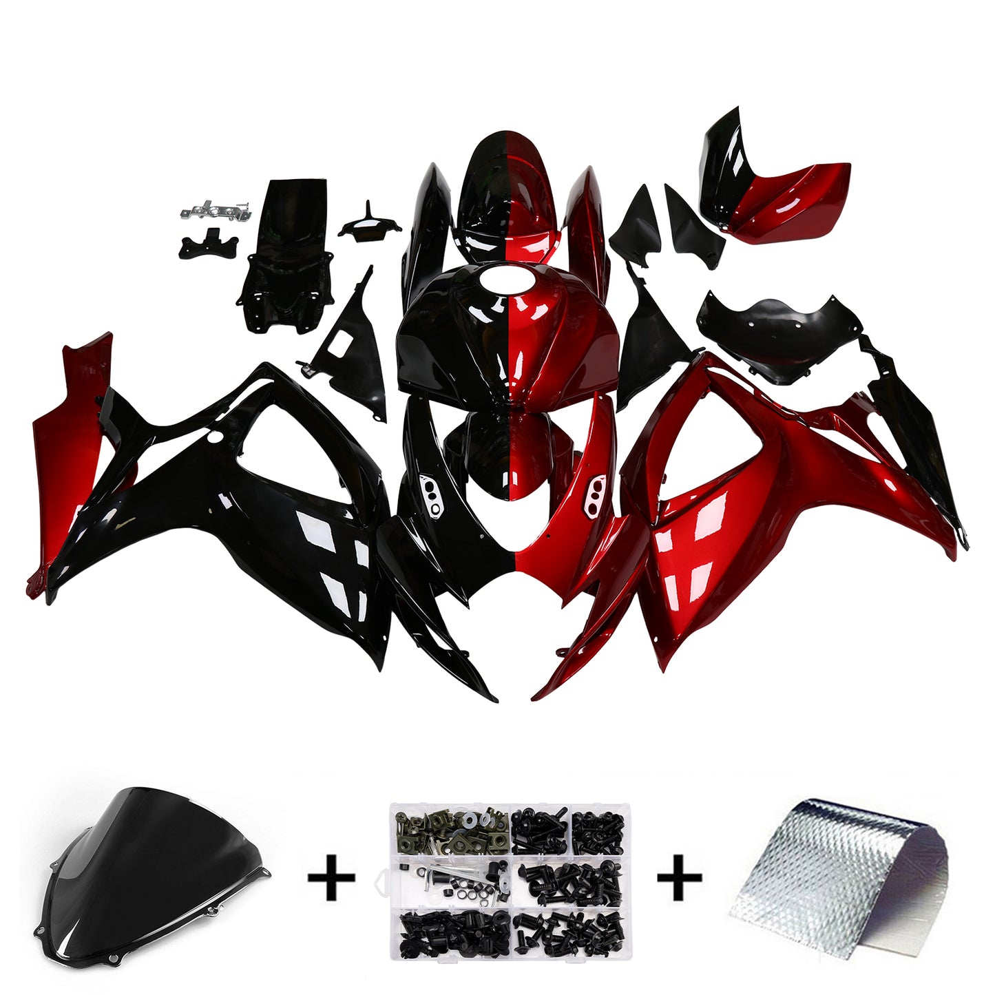 Kit carenatura iniezione plastica ABS per Suzuki GSXR 600/750 2006-2007 K6