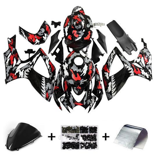 Kit carenatura iniezione plastica ABS per Suzuki GSXR 600/750 2006-2007 K6