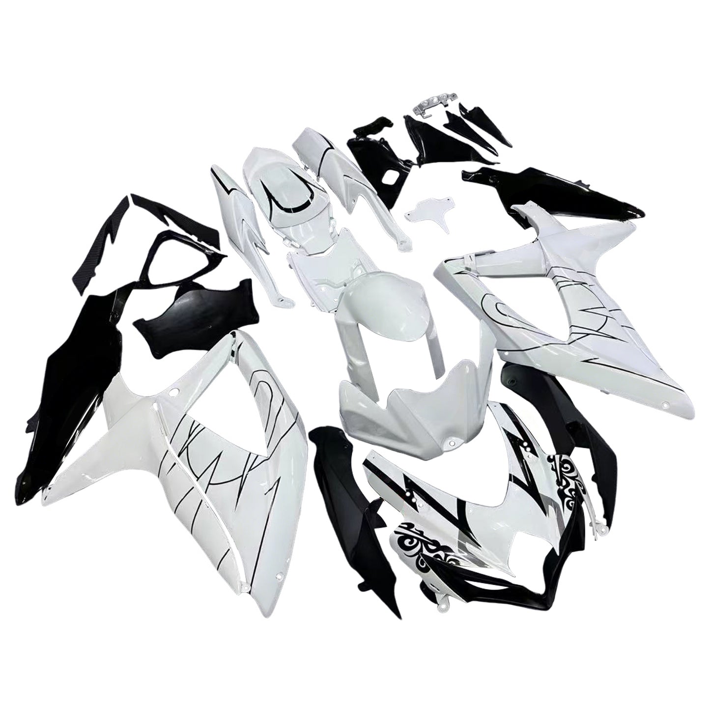Carene 2008-2010 Suzuki GSXR 600 750 Bianco Alstare Corona Generico