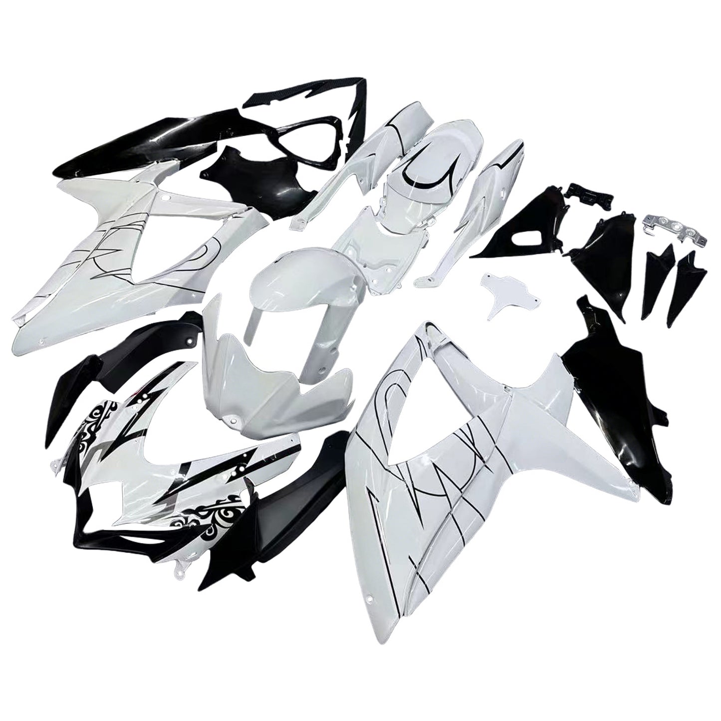 Carene 2008-2010 Suzuki GSXR 600 750 Bianco Alstare Corona Generico