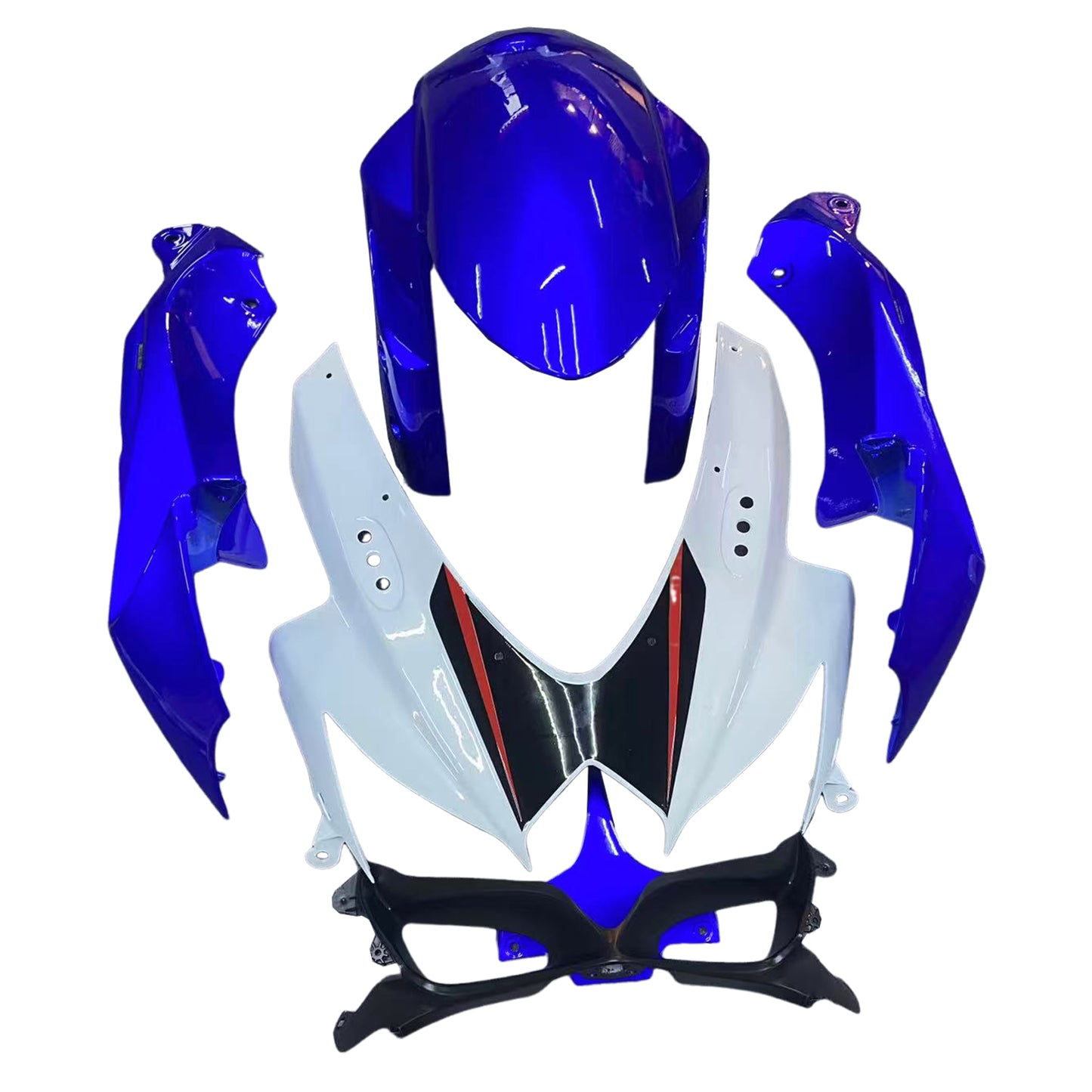 Carene 2008-2010 Suzuki GSXR 600 750 Bianco &amp; Blu GSXR Generico
