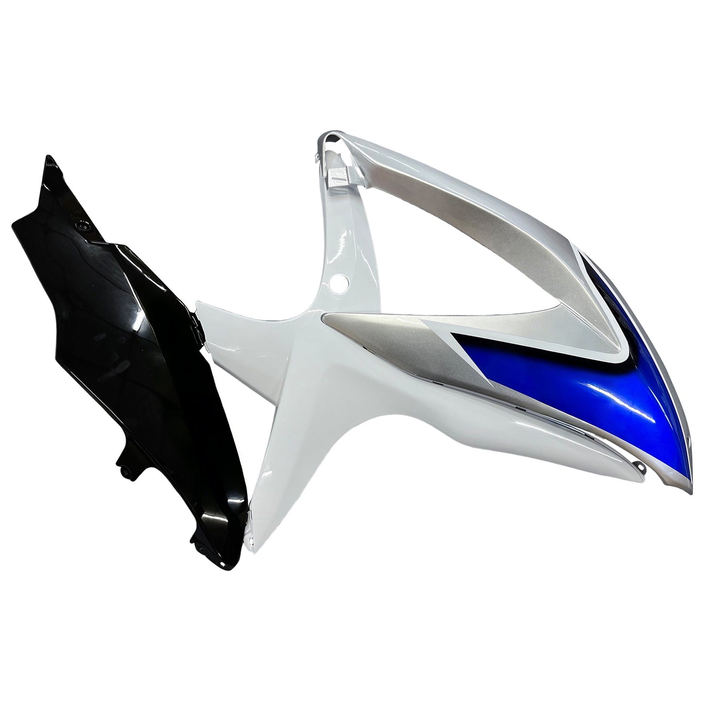 Carene 2008-2010 Suzuki GSXR 600 750 Argento Bianco GSXR Racing Generico