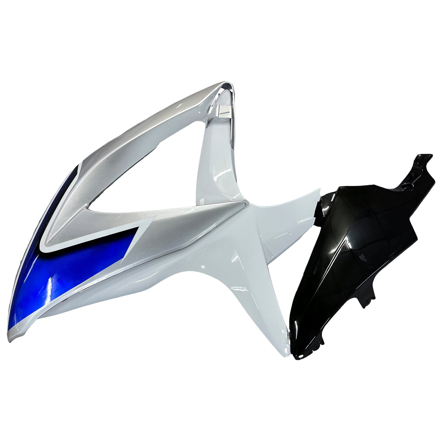 Carene 2008-2010 Suzuki GSXR 600 750 Argento Bianco GSXR Racing Generico