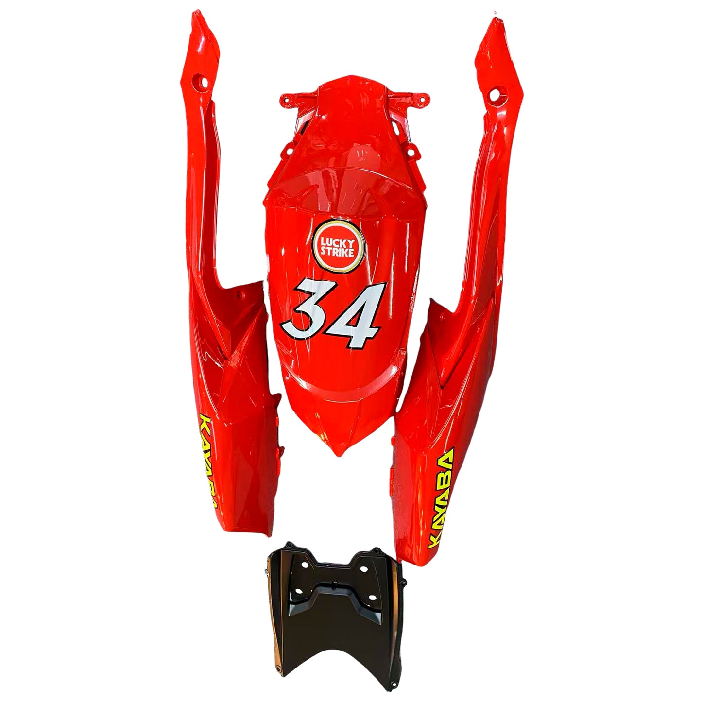 Per GSXR 600/750 2008-2010 Carrozzeria Carenatura ABS rosso Set di plastica stampata ad iniezione Generico