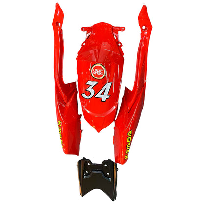 Per GSXR 600/750 2008-2010 Carrozzeria Carenatura ABS rosso Set di plastica stampata ad iniezione Generico