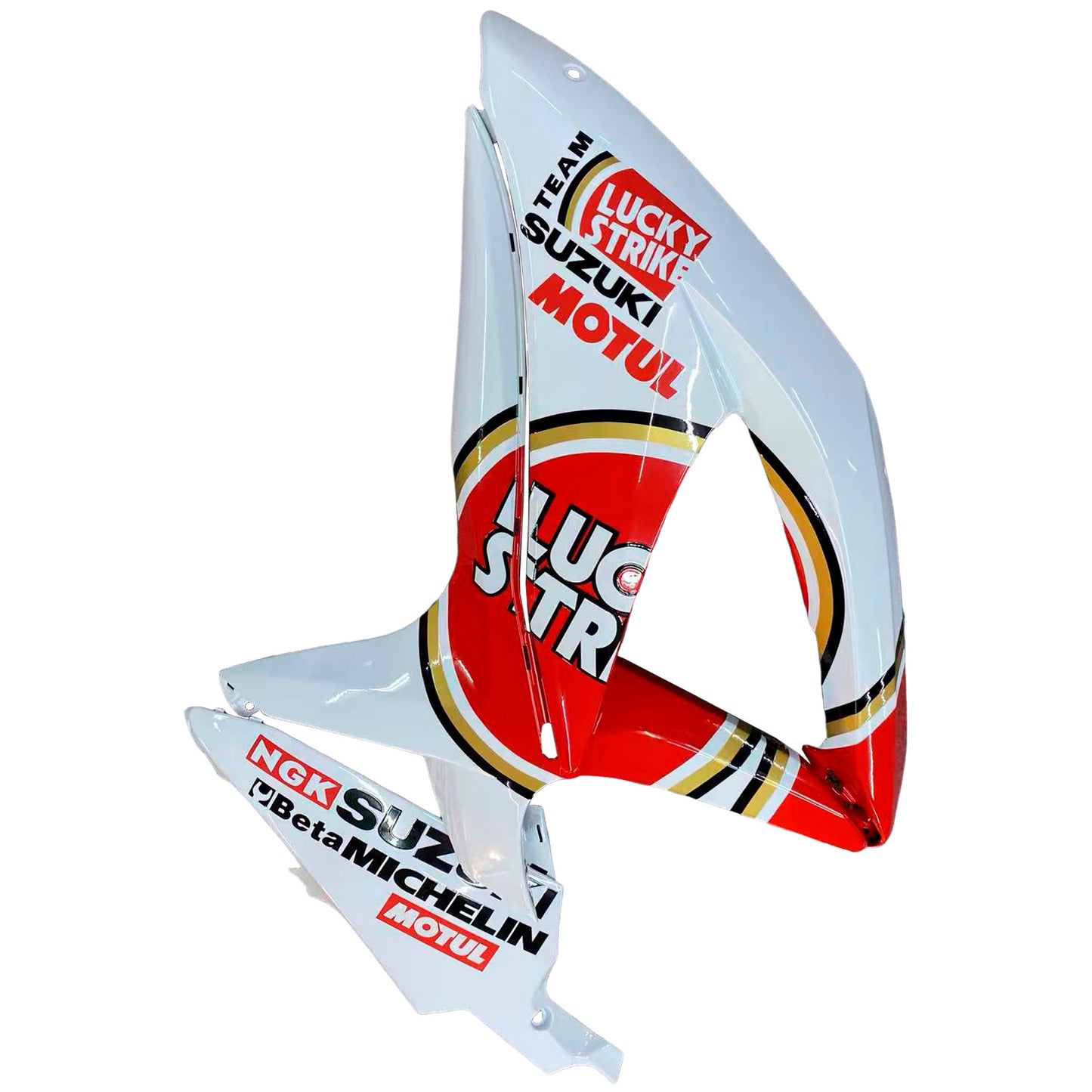 Carene 2008-2010 Suzuki GSXR 600 750 Bianco Rosso Lucky Strike Racing Generico
