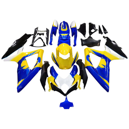 Carene 2008-2010 Suzuki GSXR 600 750 Giallo Blu Alstare Corona Racing Generico