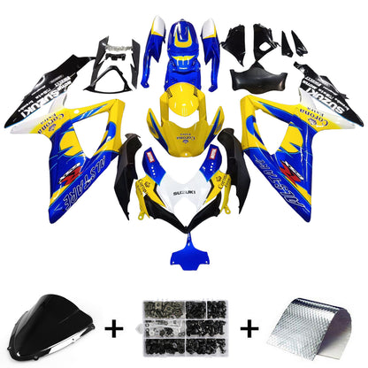 Carene 2008-2010 Suzuki GSXR 600 750 Giallo Blu Alstare Corona Racing Generico