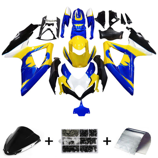 Carene 2008-2010 Suzuki GSXR 600 750 Giallo Blu Alstare Corona Generico