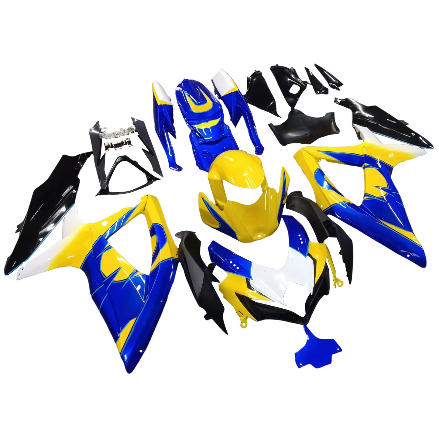 Carene 2008-2010 Suzuki GSXR 600 750 Giallo Blu Alstare Corona Generico